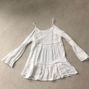 Off the shoulder cover up dress